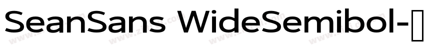 SeanSans WideSemibol字体转换